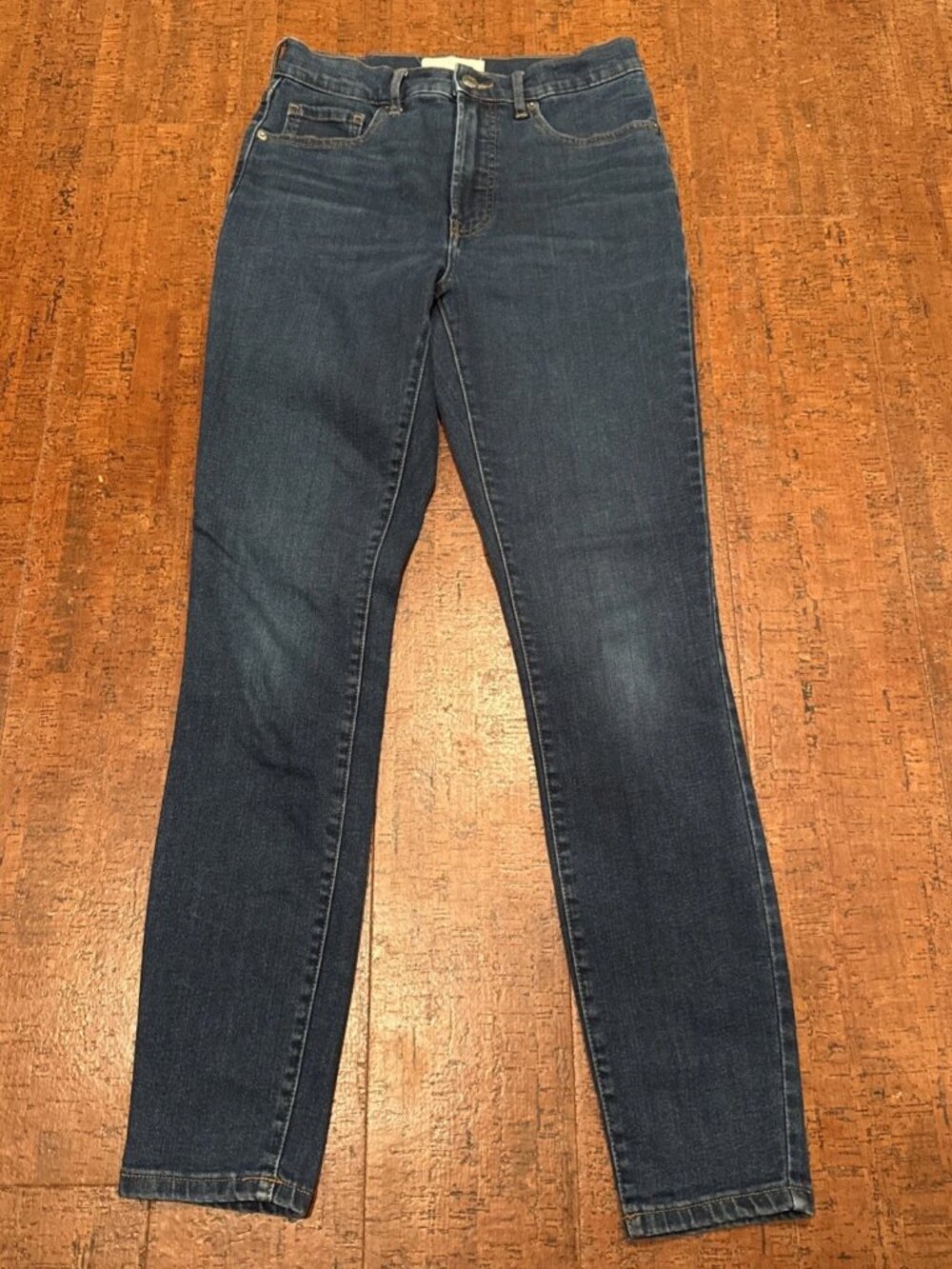 Everlane Women’s 26 Tall High Rise Skinny Jeans Blue Stretch Denim